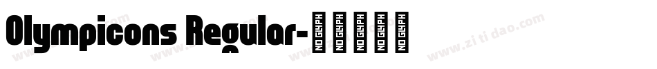 Olympicons Regular字体转换